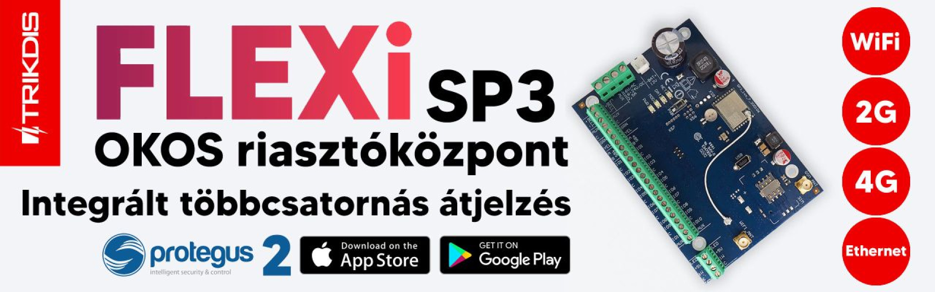 Trikdis FLEXi SP3 okos riasztóközpont