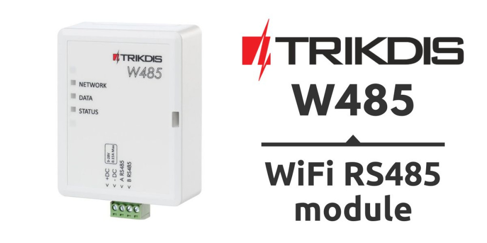 Termékmegjelenés – Trikdis W485 WiFi RS485 modul